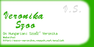 veronika szoo business card